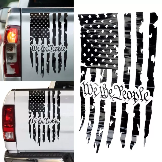 We The People USA US U.S. American Flag Tailgate Truck Vinyl Decal Sticker A1