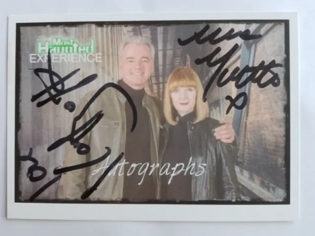Yvette Fielding And Karl Beattie, Most Haunted, Tv Presenter, Hand Signed Photo