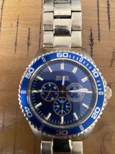 MANS GOLD WATCH by Guess 40.00 PicClick UK