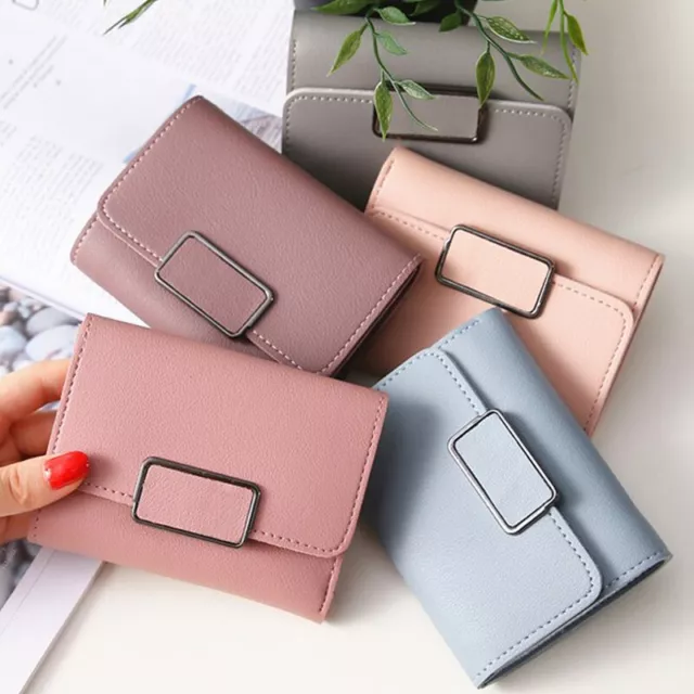Womens Short Small Cute Clutch Gift Purse Wallet Ladies Folding Card Holder UK