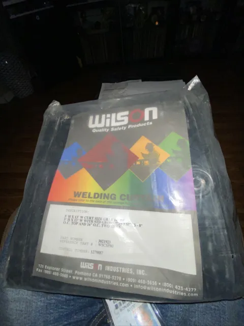 Wilson Welding Curtain  5’x13’  Gray Part Number 3021923 New