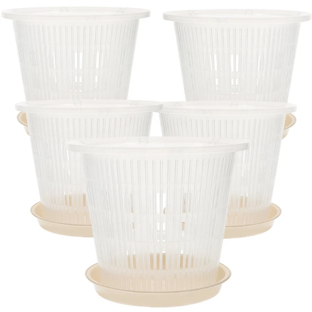 5tlg Blumentopfe Pflanze Töpfe Schlitz Blumentopf Pflanzentöpfe Gartentöpfe