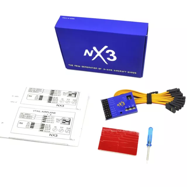 NX3 Fixed-Wing 3 Axis Flight Controller Autobalance Stabilizer For RC Airplane 2