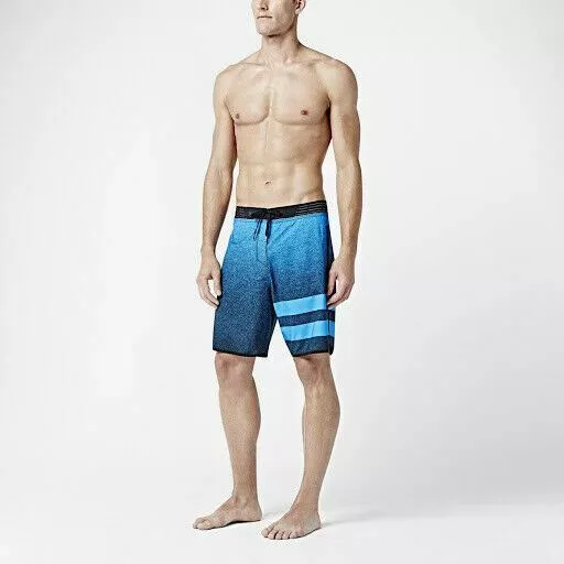 Men's HURLEY PHANTOM JULIAN P60 ELITE BOARDSHORTS Blue Swimming Trunks MSRP $150 3