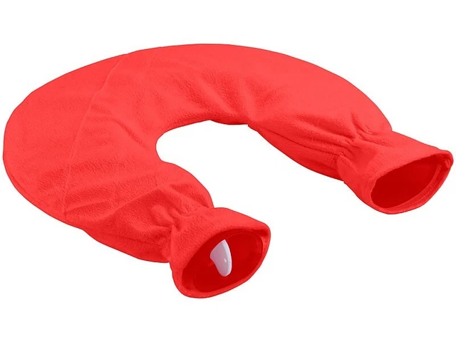 XXL Nacken-Wärmflasche mit Fleece-Bezug 2,5 Liter Nackenwärmflasche Bettflasche