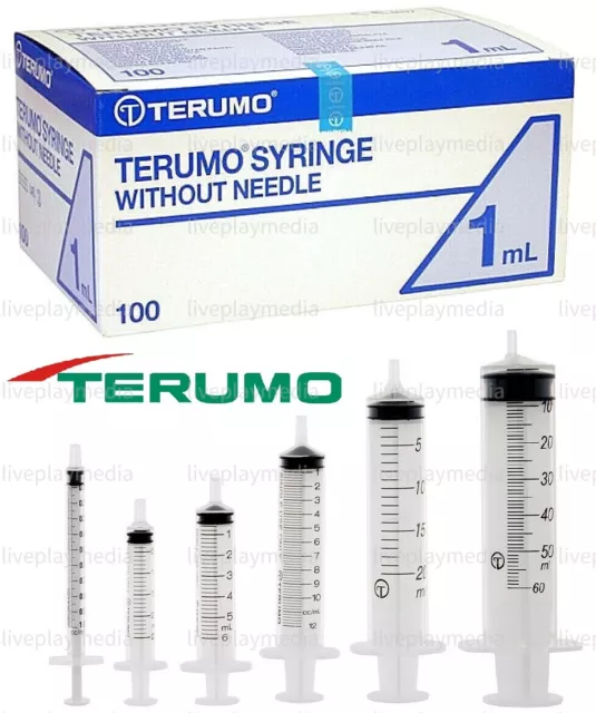 Terumo 1ml 2ml 3ml 5ml 10ml 20ml 30ml 50ml Sterile Syringes Luer Slip Hypodermic