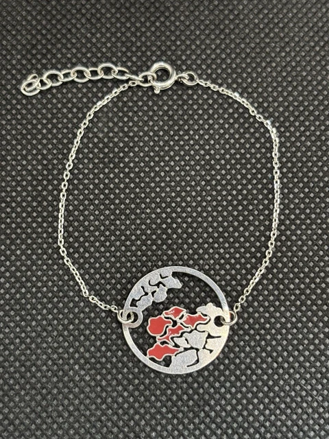 Bracelet Gourmette En Argent Massif 925 - Maille Plate Style Tank Art Déco - 41 Grammes