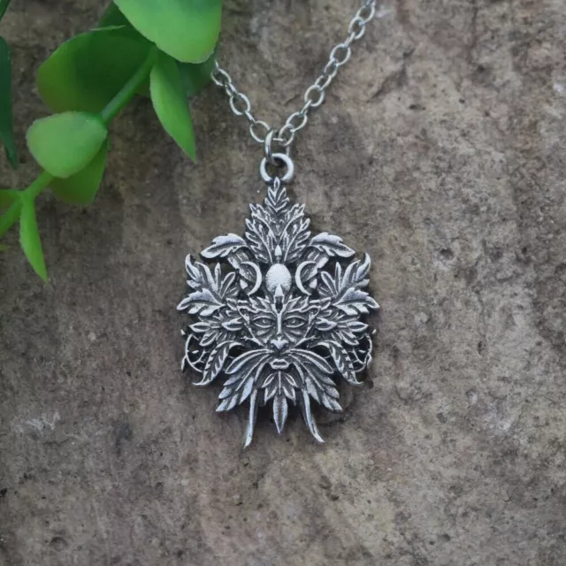 Celtic Green Man Pendant Greenman Necklace Wiccan gift