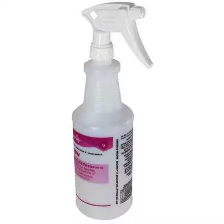 Diversey 130254 32 Oz. Clear, Preprinted Trigger Spray Bottle, 12 Pack