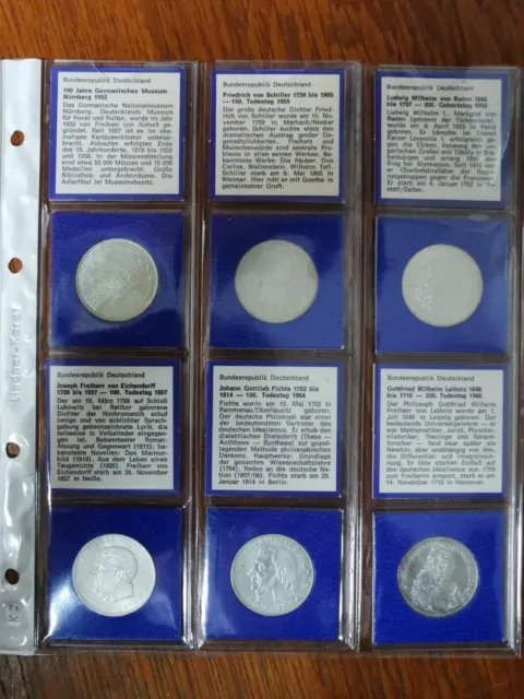 5 DM Münzen Silber 1952 -1986