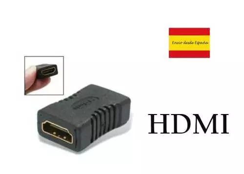 Conector Hdmi Hembra A Hembra Adaptador Hdmi Conexion Tv Pc Portatil Empalme