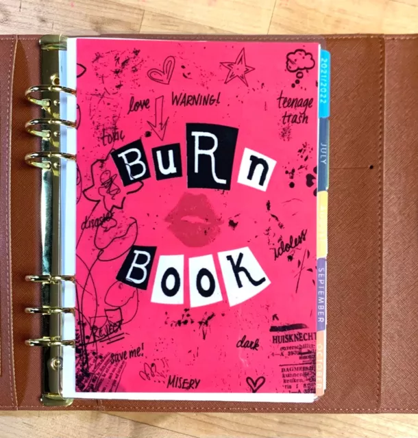*Burn Book* Mean Girls Cover Set for use w/ Classic Happy Planner