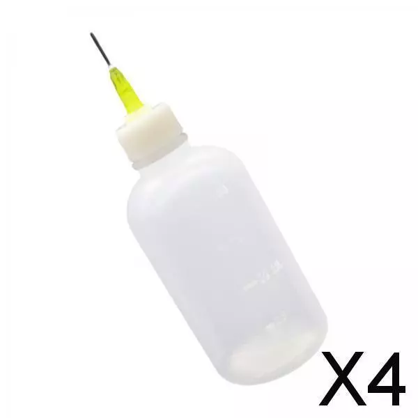 4X Spitze Kleberflasche Applikator Kleben Kleine Flüssigkeitstropfer Für