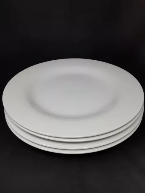 Pottery Barn PB White  (Japan) 11" Dinner Plates (4)