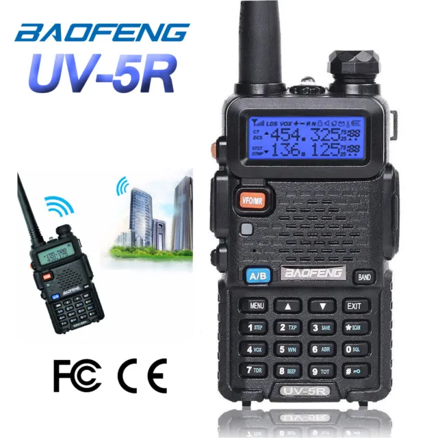 Baofeng UV-5R VHF UHF Dual-Band Ham 5W Portable Two-way Radio Walkie Talkie