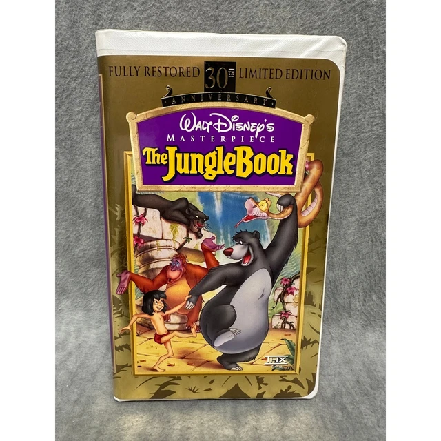 DISNEY VHS THE Jungle Book 30th Anniversary Limited Edition Clamshell ...