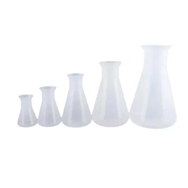 Plastic Conical Flask Erlenmeyer Flask Chemistry Biological Laboratory Equipm*_* 2