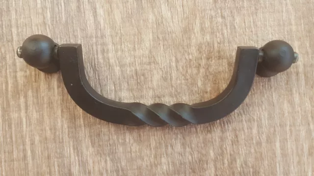 1 x POIGNÉE DE CHUTE TWIST NOIR MAT - 96 MM - POIGNÉES DE TRACTION ARMOIRE ARMOIRE TIROIR