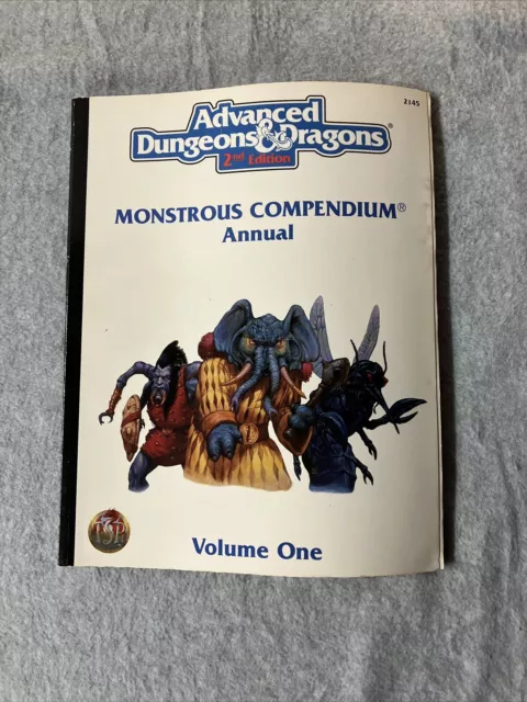 Monstrous Compendium Annual Volume One - Advanced Dungeons Dragons - TSR 2145