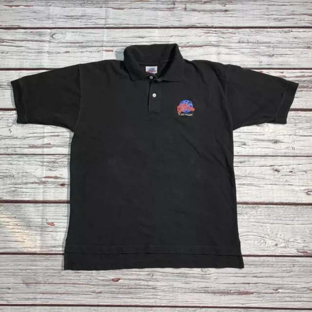 Vintage Planet Hollywood Las Vegas Polo Shirt Adult L Embroidered Made in USA