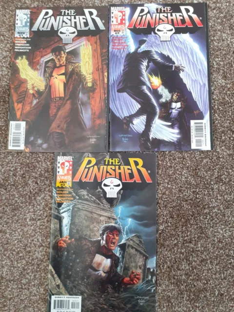 Marvel Knights Comics The Punisher Issues # 1 # 2 # 3 1998 / 1999