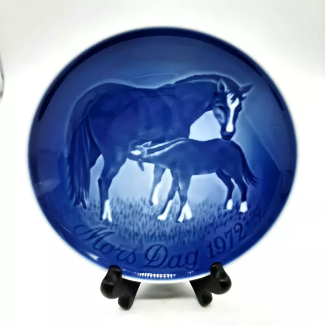 Mothers Day Plate Bing & Grondahl 1972 Mare & Foal IN ORIGINAL BOX
