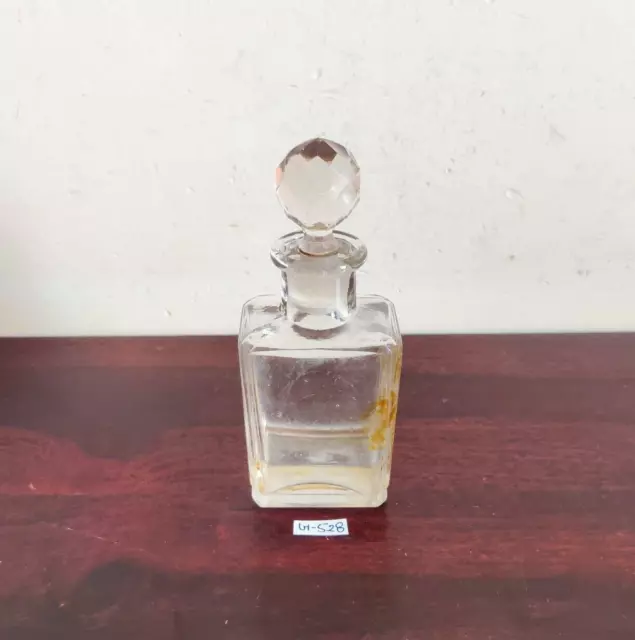 Vintage Verre Transparent Flacon de Parfum Décoratifs Vieux Collection Hélices