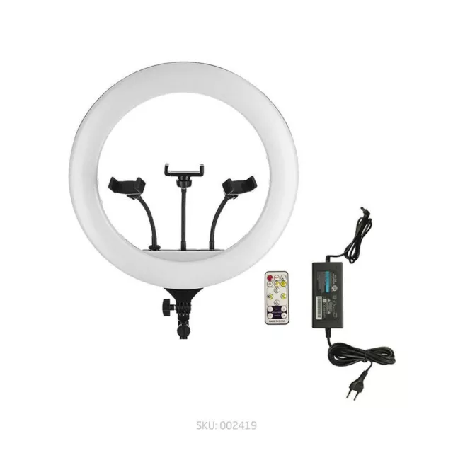 22” Ring Fill Light,45 Cm ,Telecomando,Per Foto,Video, Con Trepiede 2