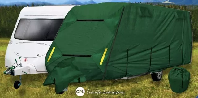 CoverPRO Premium 4 Ply Caravan Cover 17ft -19ft HD Breathable + Free Hitch Cover