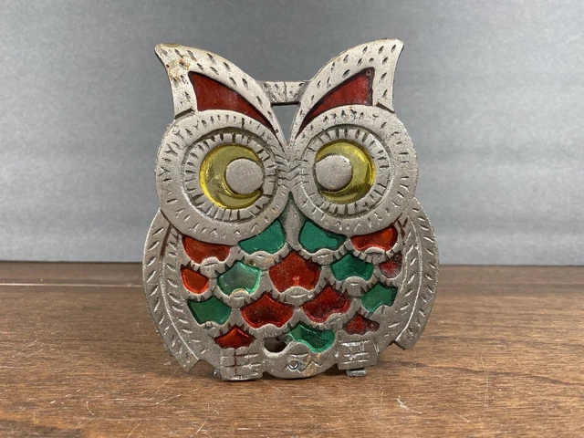 Stained Glass Owl Napkin Holder