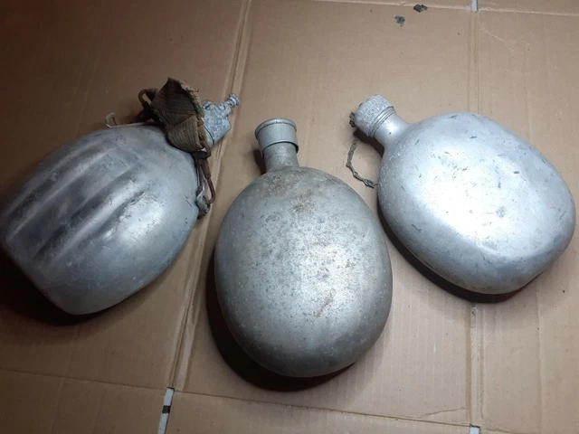 Ancienne Gourde 1L Vintage – Look Rétro Pour La Rando Ou La Déco