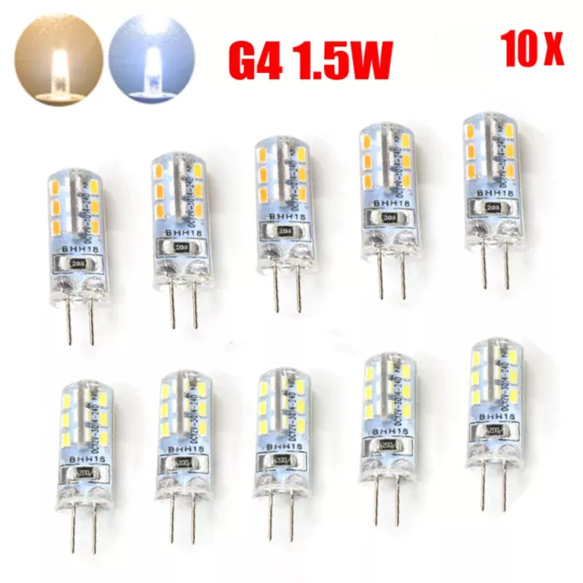 10PCS G4 LED Bulbs Capsule Replace Halogen Bulb DC 12V SMD Light Corn Bulb Lamp