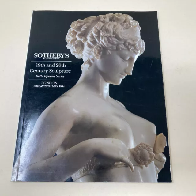 Sothebys Auction Catalog 19th and 20th Century Sculpture London 20 May 1994