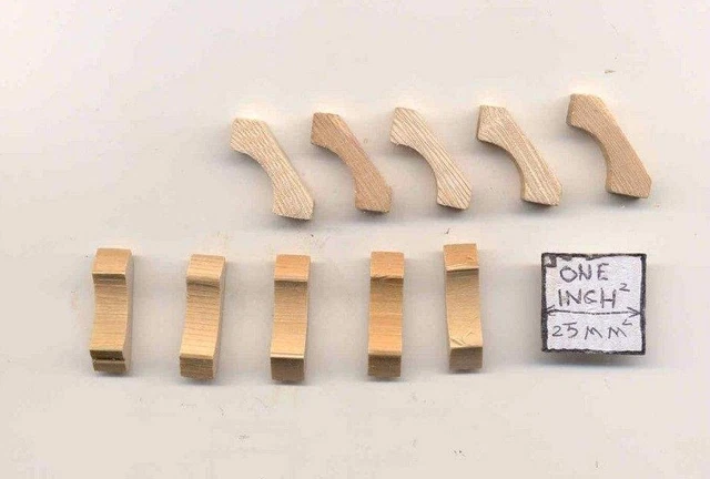 Porch Brace #1 support miniature dollhouse trim 10pcs 1-12 scale