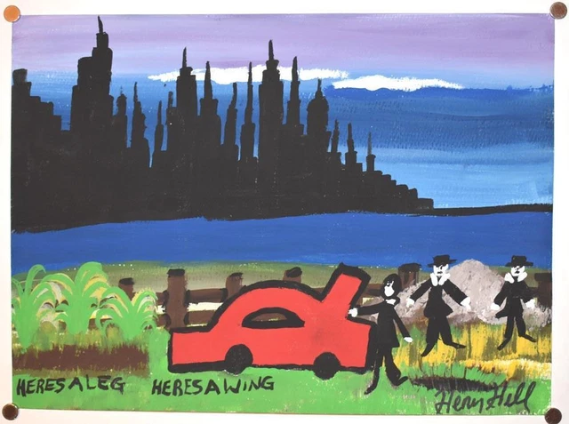 Goodfellas Gangster Wiseguy Mobster HENRY HILL Original Painting - Here's a Leg