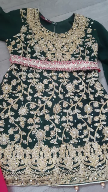Girls Ladies Designer Simrans Anarkali Churidaar Salwar Kameez Sharara Size 34 2