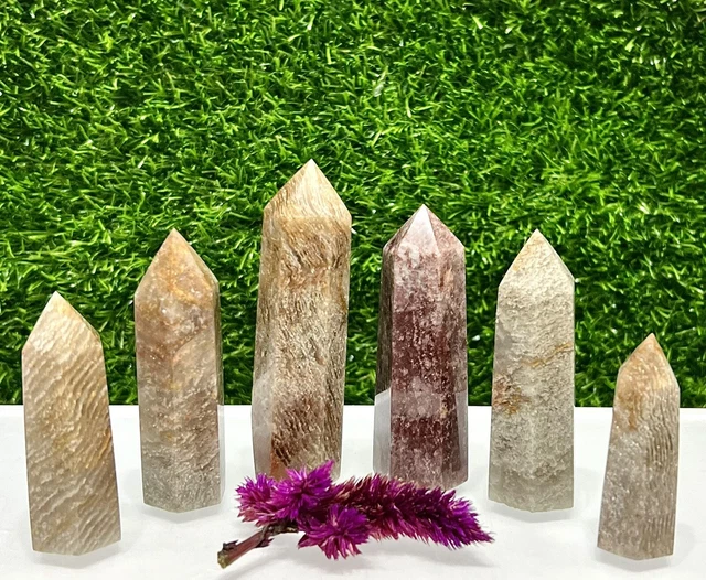 Wholesale Lot 1 Lb Thousand Layer Phantom Lodalite Quartz Obelisk Tower Point