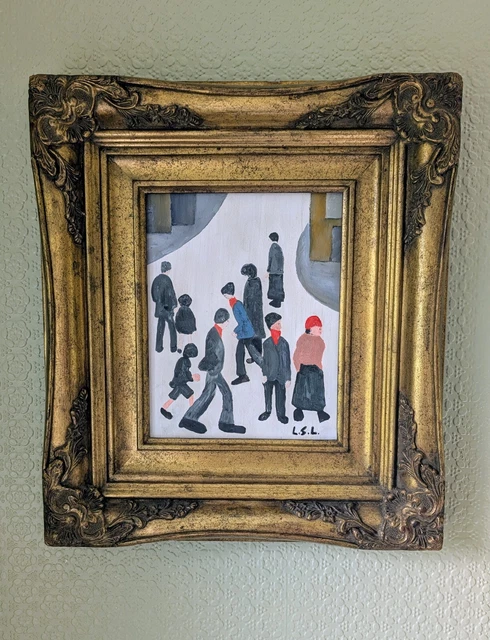 Reproduction D'art LS Lowry "Va Au Travail" - Impression Sur Toile, Formats A4 à A1
