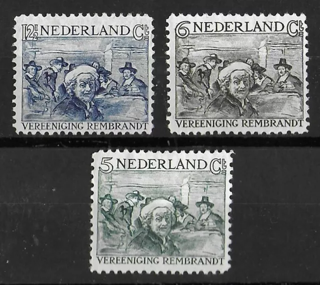 NETHERLANDS 1930 Mint LH/MH Complete Set of 3 Stamps NVPH #229-231 CV €30