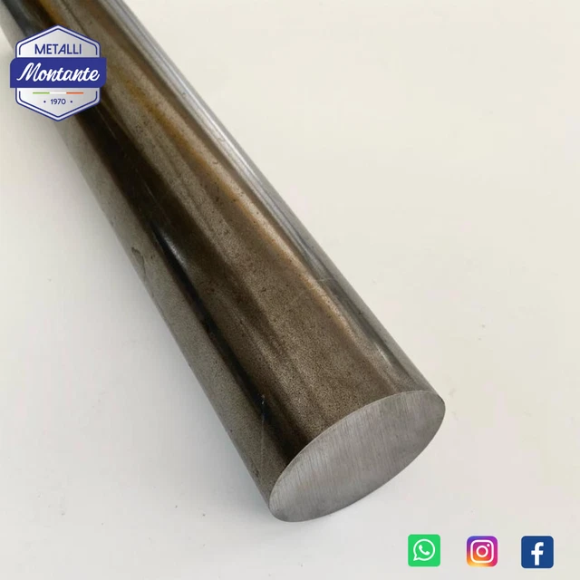 Barra Tonda In Acciaio Inox – Diametro 15 Mm X 500 Mm, 2 Pezzi, Per Tornitura E Modellismo