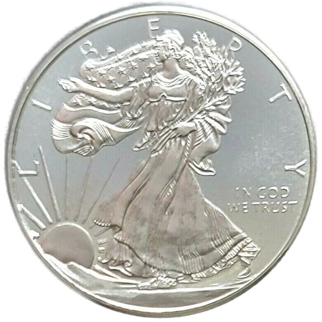 1/4 OZ WALKING Liberty Silver Rnd-Pure Fine Silver .999