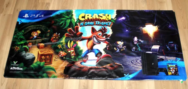 Crash Bandicoot N. Sane Trilogy Game Store Vinyl Banner Poster Playstation 4