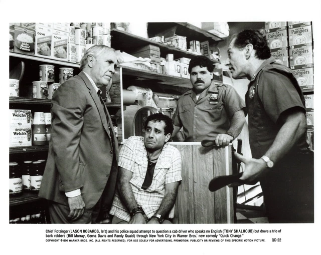 Quick Change Movie Photo 8x10 Jason Robards Tony Shalhoub Press  *P85b