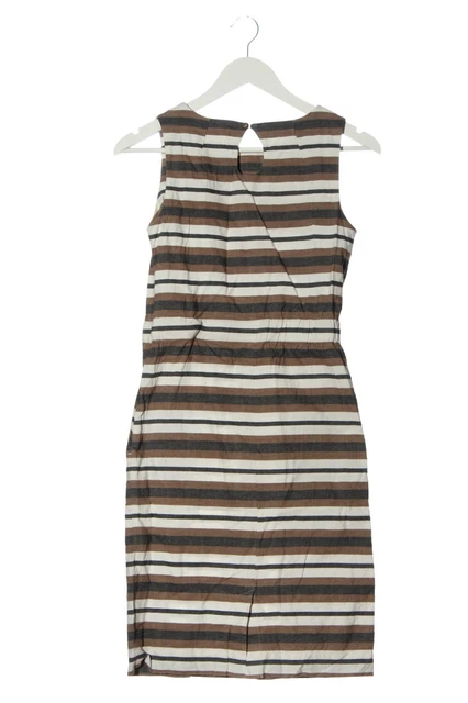 Robe Sézane Mi-Longue - Taille 34 - Couleur Crème & Noir - Style Élégant & Festif - Occasion Très Bon État