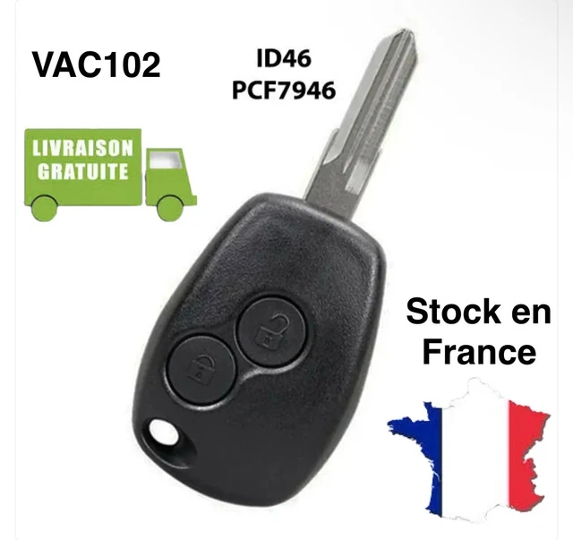 Clé électronique Vierge Pour Trafic, Kangoo, Master, Vivaro, Interstar - Compatible Renault, Opel, Nissan