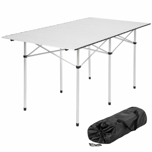 Table camping de jardin pliable aluminium 2 Tailles sac transport pliante legere