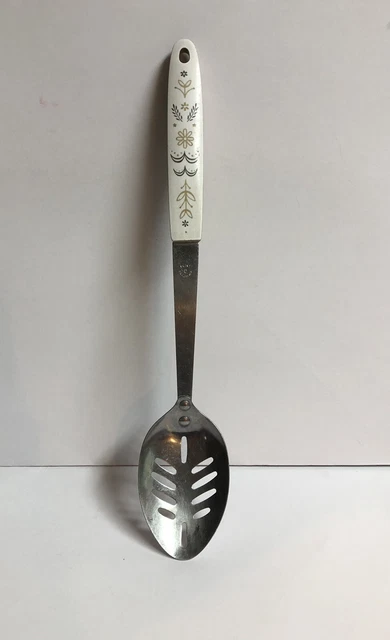 FLINT ARROWHEAD Wheat Harvest Stainless Steel Slotted Spoon MADE IN USA