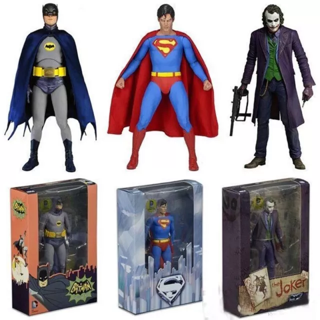 NECA Joker Superman Batman 1966 Adam West Action Figure DC Comics Model Kid Toy