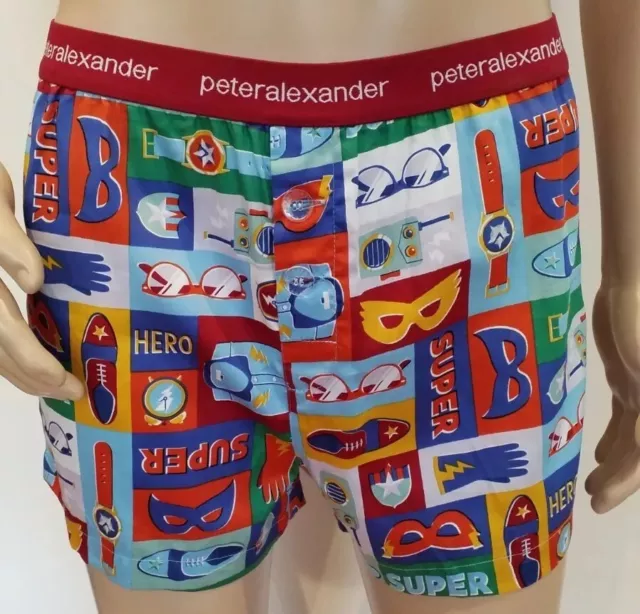 PETER ALEXANDER PJS SALE Mens Superhero Boxer Shorts Size M/L/XL/XXL/XXXL NWT PJ