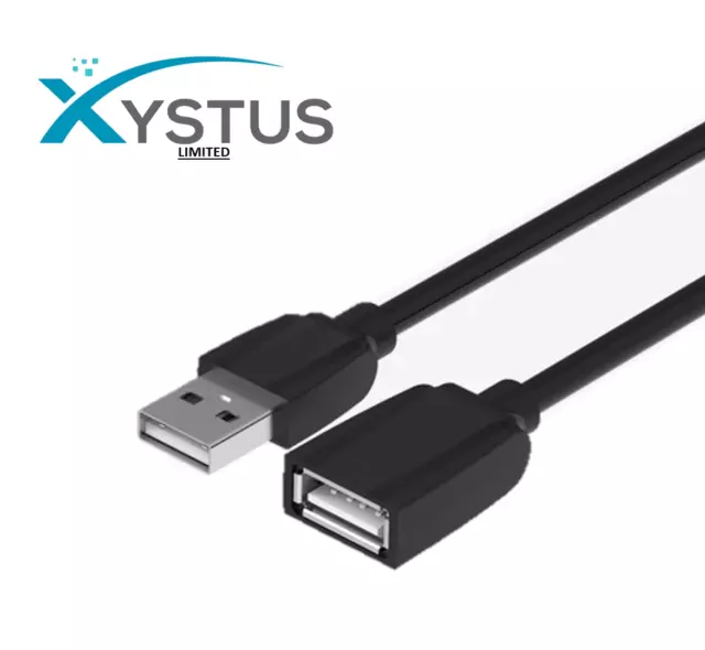 USB Extension Cable Lead A Male To Female High Speed 2.0 - 0.5m/1m/1.8m/3m